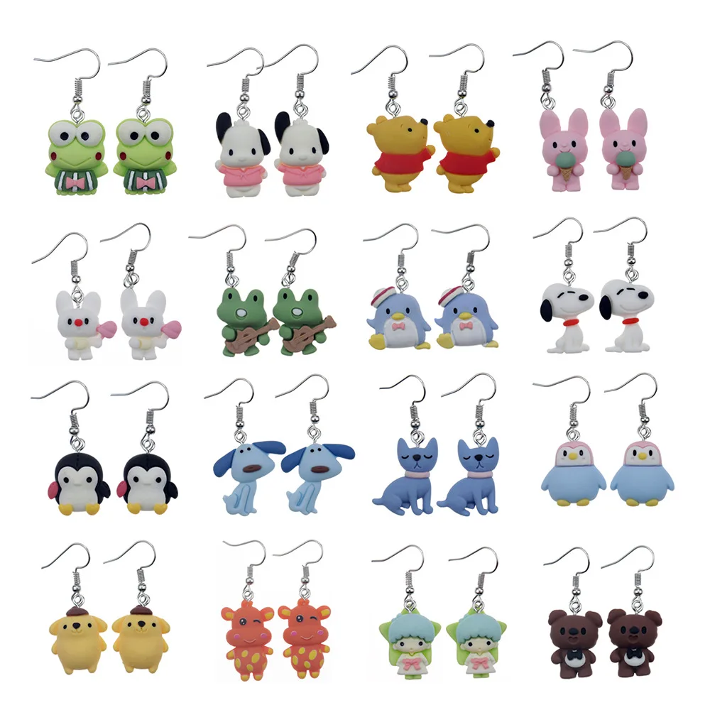 

Kawaii Sanriod мультфильм аниме серия Cinnamoroll почтовые Mymelody креативные серьги-гвоздики для ушей праздничный подарок для маленьких девочек