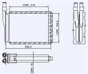 

0581842AL heater radiator for CU + PL (copper pipe) R9 11