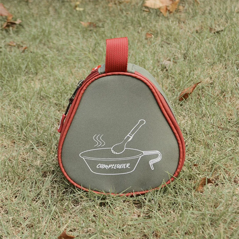 

Женская сумка для хранения на молнии, уличная портативная карманная чаша для кемпинга, сумка-Органайзер из искусственной кожи