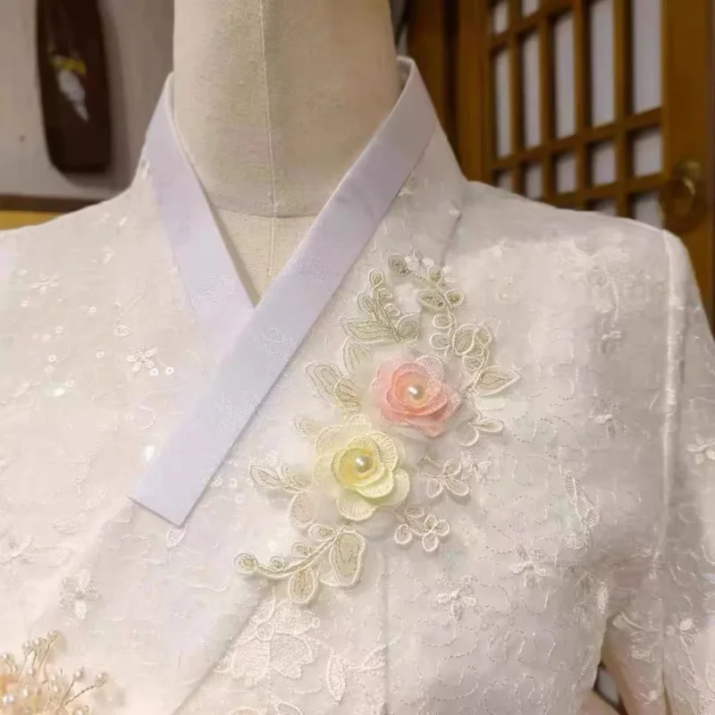 Hanbok Yanji корейский Костюм аристократическая Принцесса в древнем стиле фото Новый
