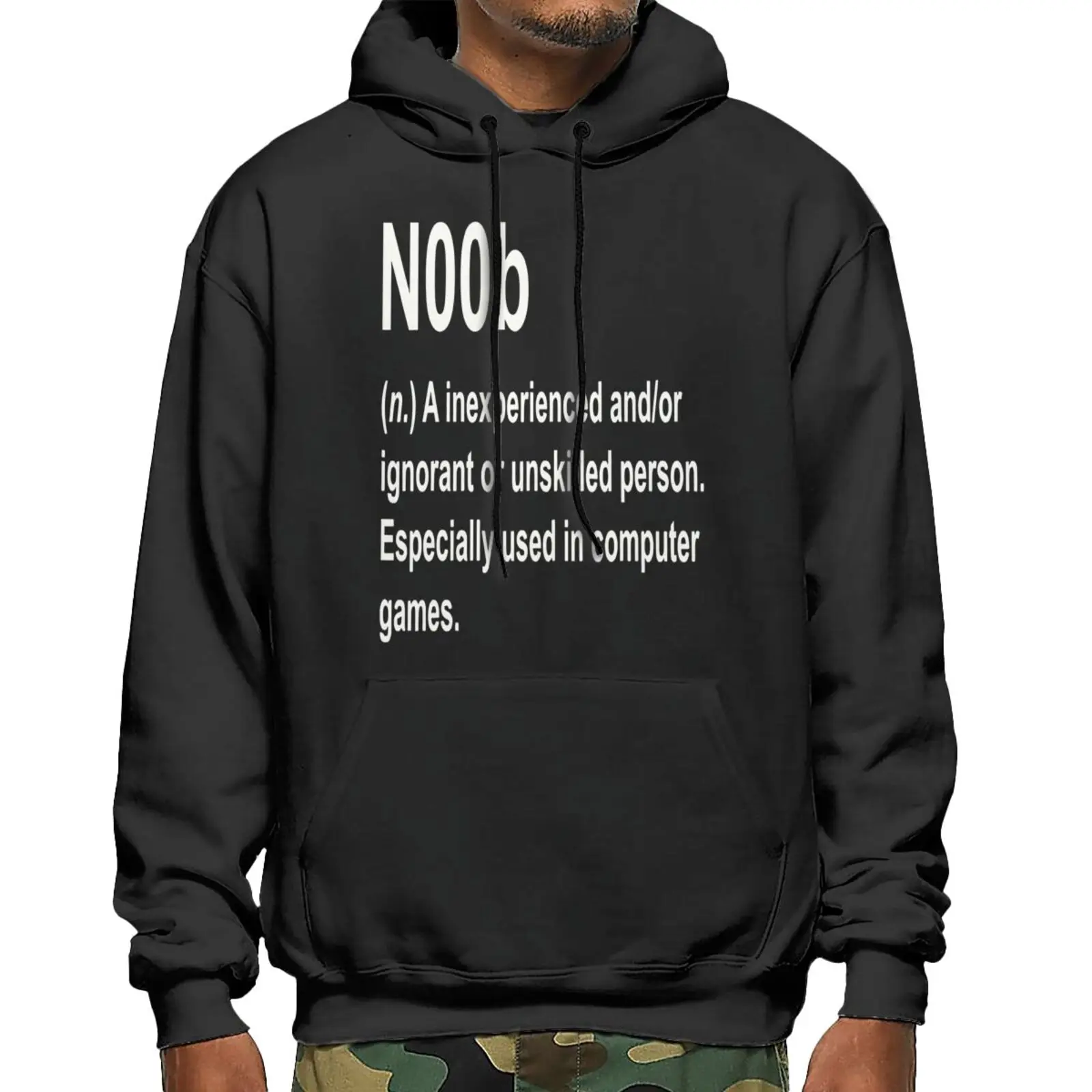 

Noob Gaming Definition Gamer Saying Hoodies Men's Top Shirt Hoodies Women Oversize Sweaters Oversize Anime Hoodies And Hoodies