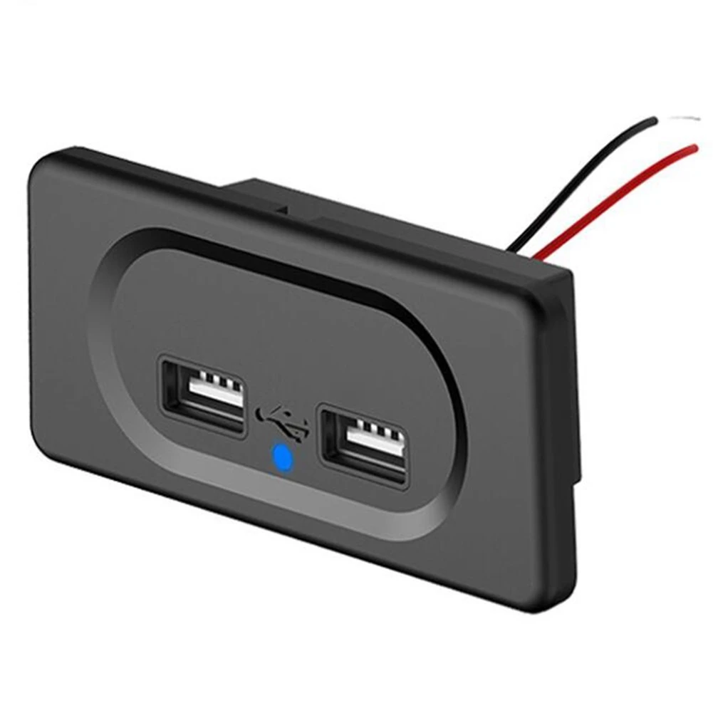 

Vehicle DC5V/3.1A Dual USB Ports Charger Socket Modification Accessories for Car Camping Boat Motorhome
