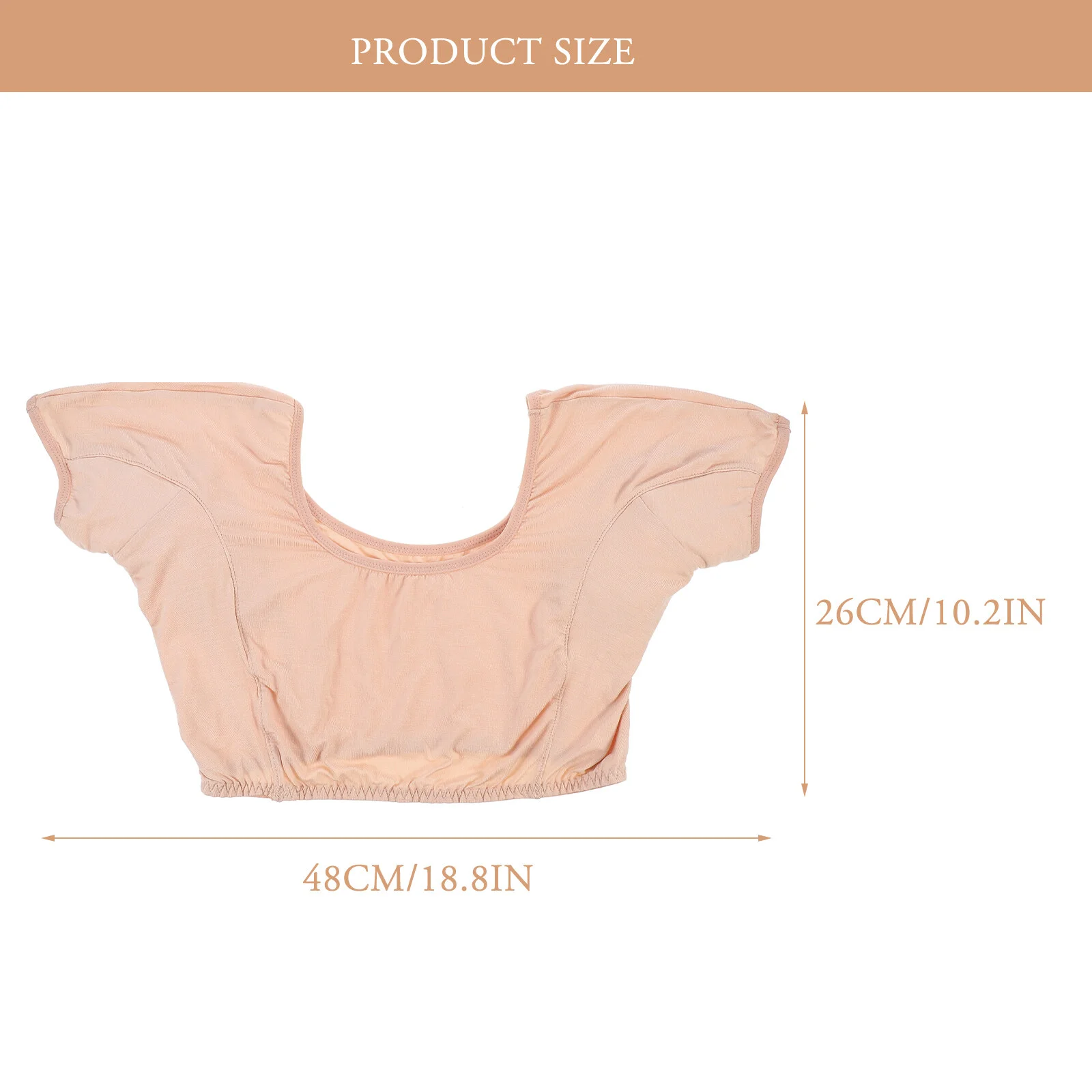 

Womens Tunics Tops Sweat Absorbent Vest Cover Clothing Accessories Shield Combed Cotton Fitness