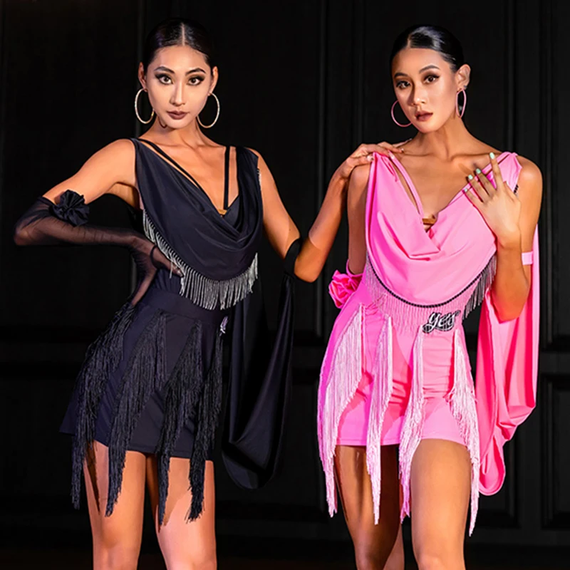 Женский костюм для латиноамериканских танцев откровенный тренировок и