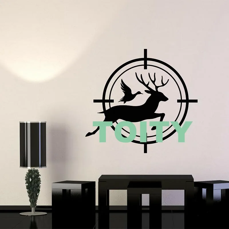 Охотничья Настенная Наклейка охотничье ружье утка виниловая фотография
