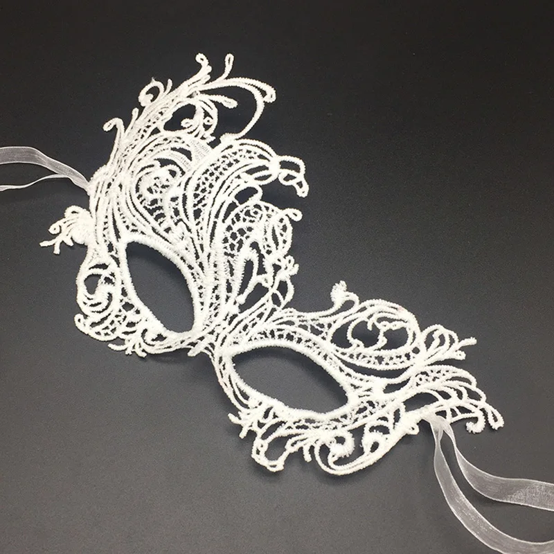 Белая кружевная маска на половину лица женские сексуальные маски лисьего глаза