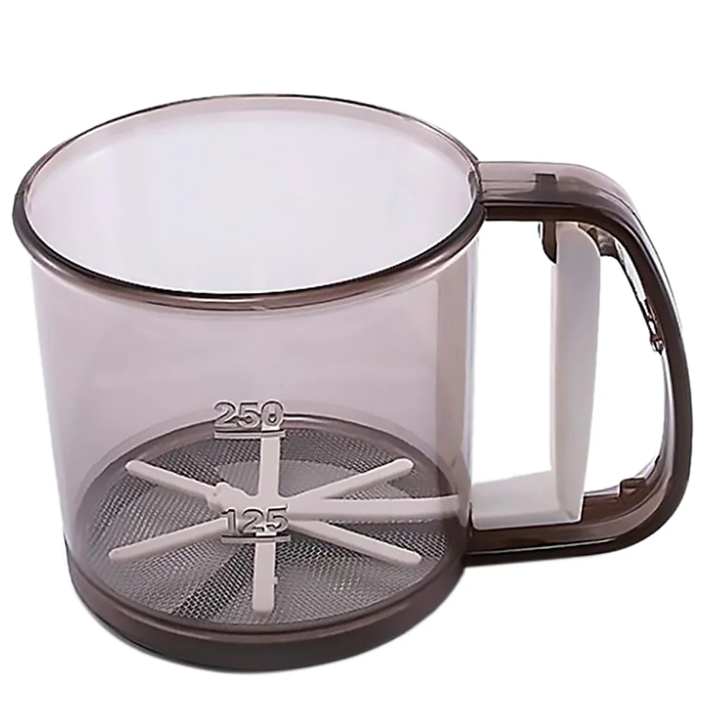 

Sifter Flour Sieve Clear Strainer Baking Kitchen Cup Round Sifting Hand Cake Cooking Metal Pasta