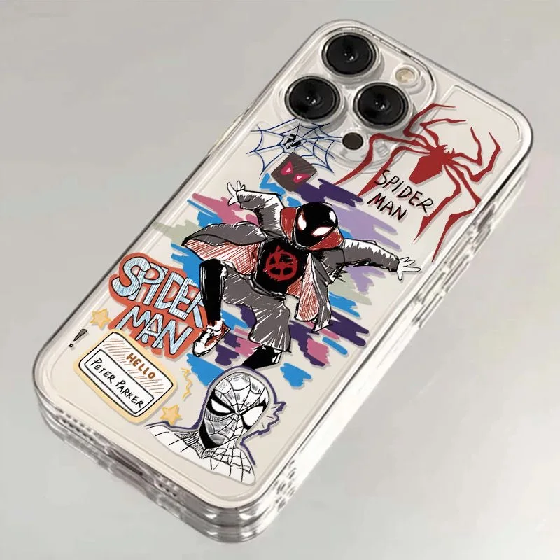 Телефон Super Hero Marvels Spider-Man для TECNO CAMON 30 20 POVA 6 5 SPARK 10 Infinix Smart 8 7 Note Hot 40 30i 20i Pro 5G Cover