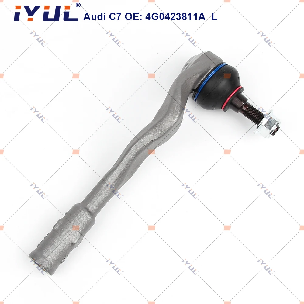 

IYUL Front Axle Outer Steering Tie Rod Ends Ball Joint For Audi A4 8K2 8K5 8KH B8 A5 8F7 8TA A6 C7 4G0423811A 4G0423812A