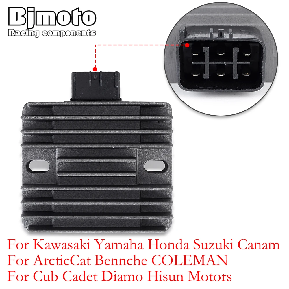 

Выпрямитель регулятора BJMOTO для Kawasaki Z1000SX ZX1000 Z750 ZR800 Z1000 NINJA 650 EX650 EX400 Ninja 400R ABS KVF750 Brute Force