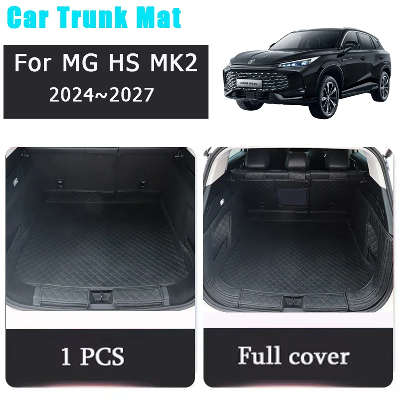 Фото Автомобильный коврик в багажник для MG HS EHS MK2 Roewe D5X RX5 MK3 2024 2025 2026, кожаный коврик, чехол для багажника, ковер, автоаксессуары №1