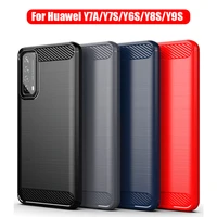 case for huawei y7a y7s y6s y8s y9s tpu silicone soft case cover black blue red