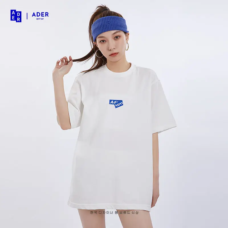 

Unisex ADER Cotton Crew Neck T-Shirt Summer New Casual Print Short Sleeve Top