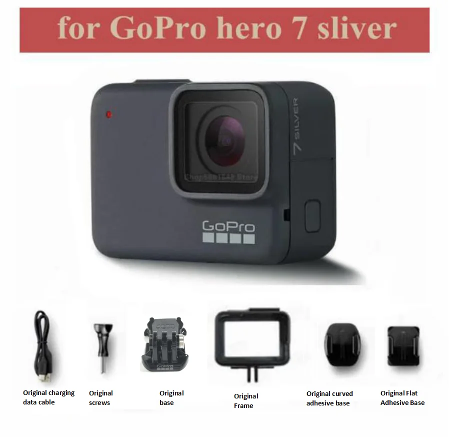 

100% оригинальная Серебристая цифровая экшн-Камера GoPro Hero 7 4K HD Video