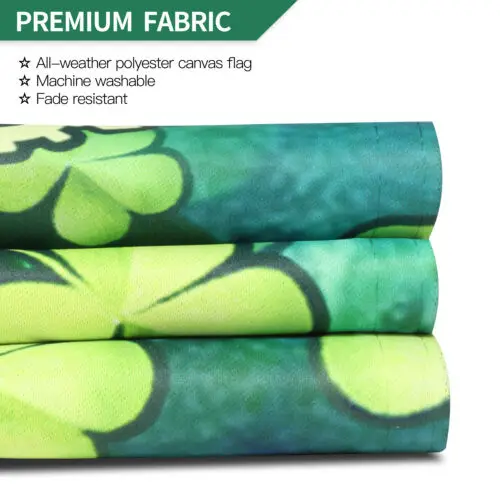 Фото Садовый флаг Anley Premium Happy St. Patrick's Day, двусторонний, 18 x 12,5 дюймов, ZZU WWL IIC №4