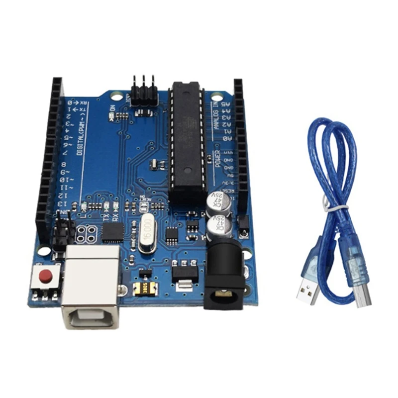 

Макетная плата R3 для Arduino UNO, макетная плата, микроконтроллер Atmega328p, макетная плата с USB-кабелем