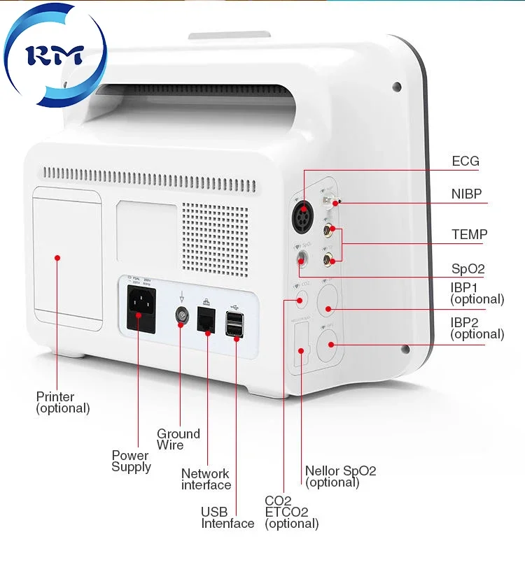 12 1-дюймовый монитор жизненно важных функций больничной клиники медицинское