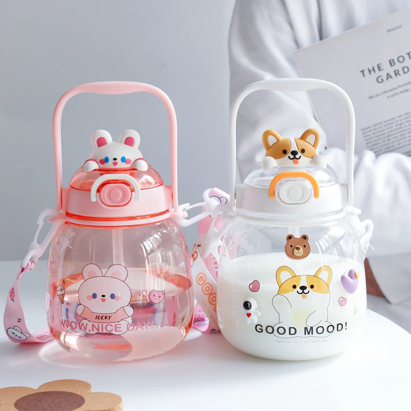 Милая бутылка для воды девочек детская кавайная пластиковая школьная сока