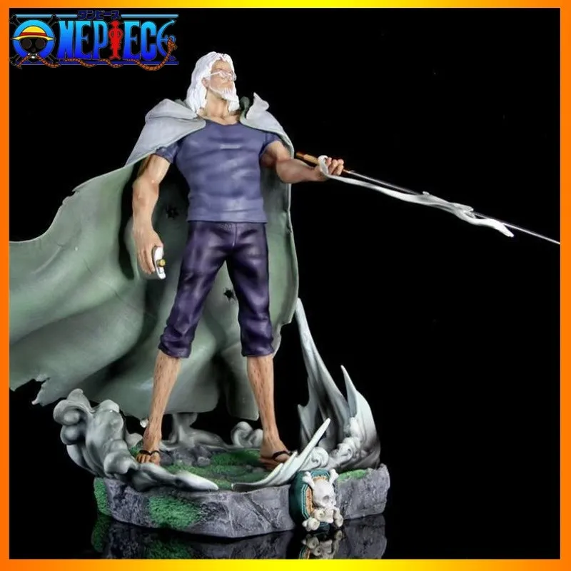 

32cm One Piece Silvers Rayleigh Figure Gk Anime Figure Dark King Action Figurine Pvc Statue Model Collection Decoration Toy Gift