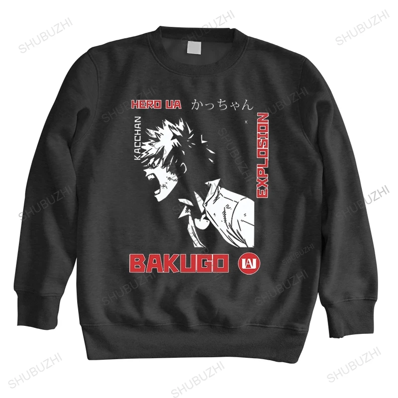 

warm teenager sweatshirt men autumn o-neck long sleeve hoody Novelty Boku No Hero Academia unisex vintage casual style hoodie