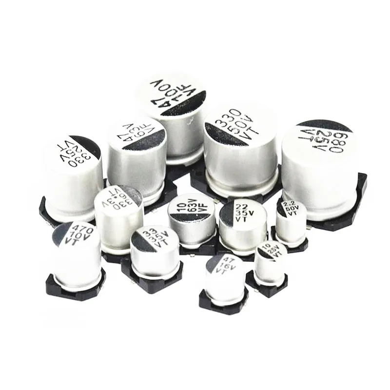

20pcs SMD 50V 35V 25V 16V 10V 100UF 220UF 47UF 33UF 22UF 10UF 4.7UF 2.2UF 1UF Aluminum Electrolytic Capacitor