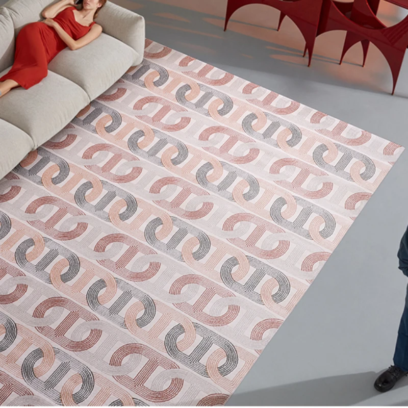 

Ковры для гостиной, домашний декор, современные светлые роскошные ретро-ковры в стиле «розовое девчачье сердце», абстрактные коврики из пол...