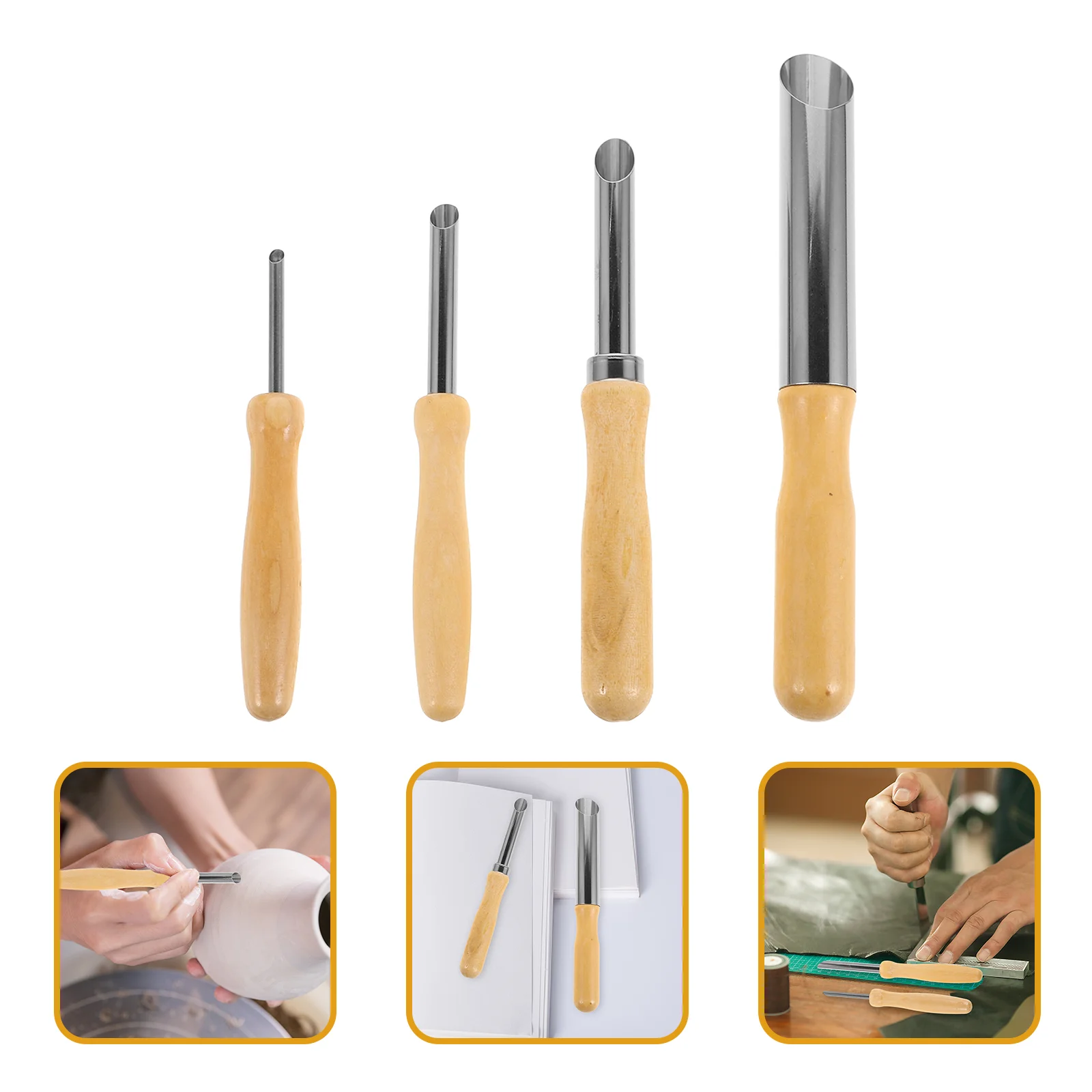 4 шт. круглый дырокол инструменты для формирования круга из нержавеющей стали