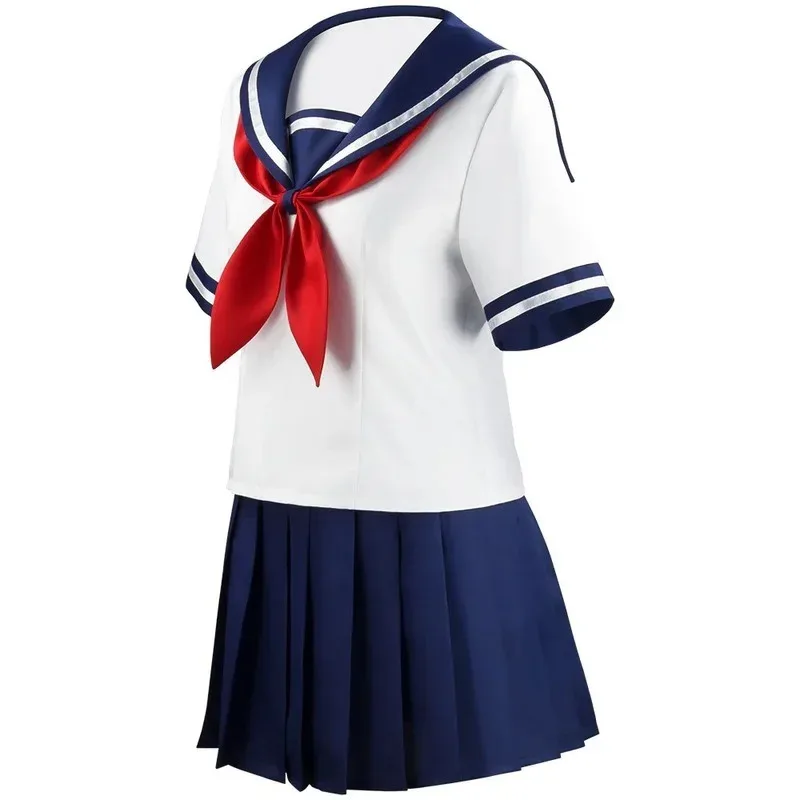 Фото Костюм для косплея Аяно Аиши из Yandere Simulator на Хэллоуин, сценический выступ, матросский костюм, школьная форма JK, повседневный стиль, 38NM №4