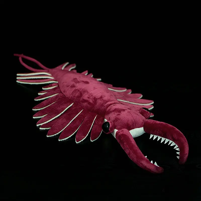 53X33CM Anomalocaris Plush Toy Simulation Shovel-shaped Shrimp Original Paleontology Series Sea Creatures Model Doll Kids Gifts