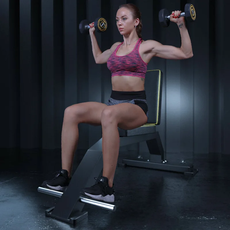

Gym Commercial Shoulder Push Chair Right Angle Dumbbell Press Bench Horizontal Triceps Training Dumbbell Fitness Bench