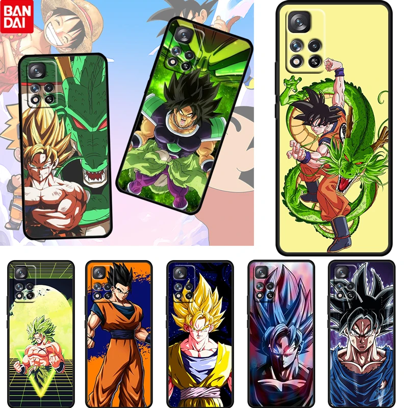 

Cute Dragon Ball Boys For Xiaomi Redmi Note 11 10 11T 10S 9 9S 8 7 5G 4G TPU Soft Silicone Black Phone Case Cover Fundas Coque
