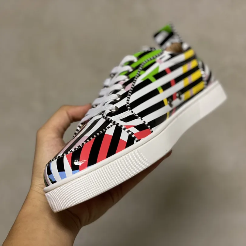 

Unisex Men's Sneakers Women's Flat Shoes Red Sole Casual Luxury Fashion Shoes