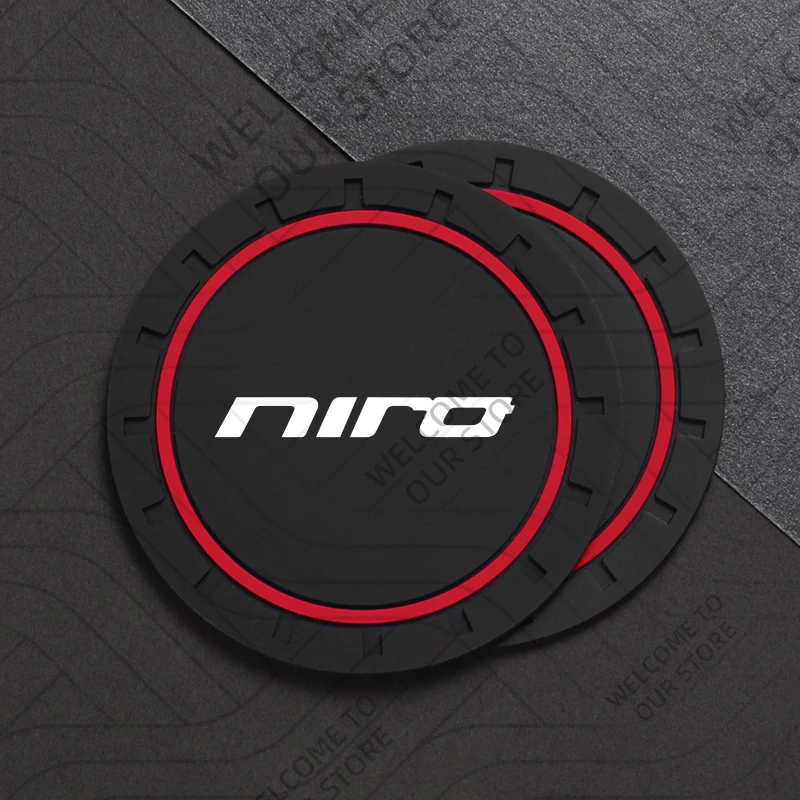 

2 шт. для KIA Niro LOGO Plug-In Hybrid GT Line автомобильная силиконовая подставка противоскользящая чашка для воды коврик для напитков аксессуары для украшения интерьера