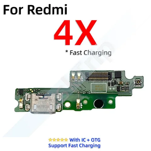 Нижняя док-станция, USB-зарядное устройство, микрофонная плата, разъем для зарядки, гибкий кабель для Xiaomi Redmi Note 4 4A 4x Pro Prime GloBal