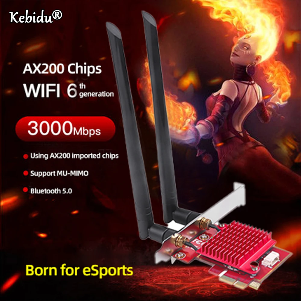 Wifi6 AX200 Bluetooth 5 0 гигабитная беспроводная сетевая карта 2 4G 5G двухдиапазонный Wifi