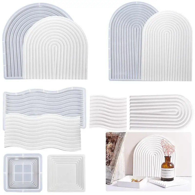 Силиконовая форма для подложки в форме изогнутой волны идеально подходит