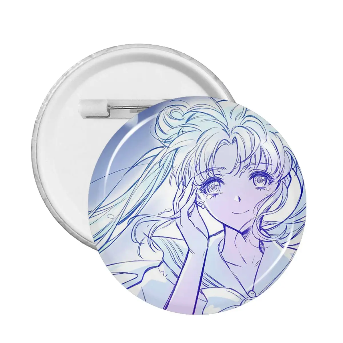 

59mm Moon Girl Anime Soft Button Pin Creative Badges Retor Lapel Pins Brooch for Hat Anime Accessories