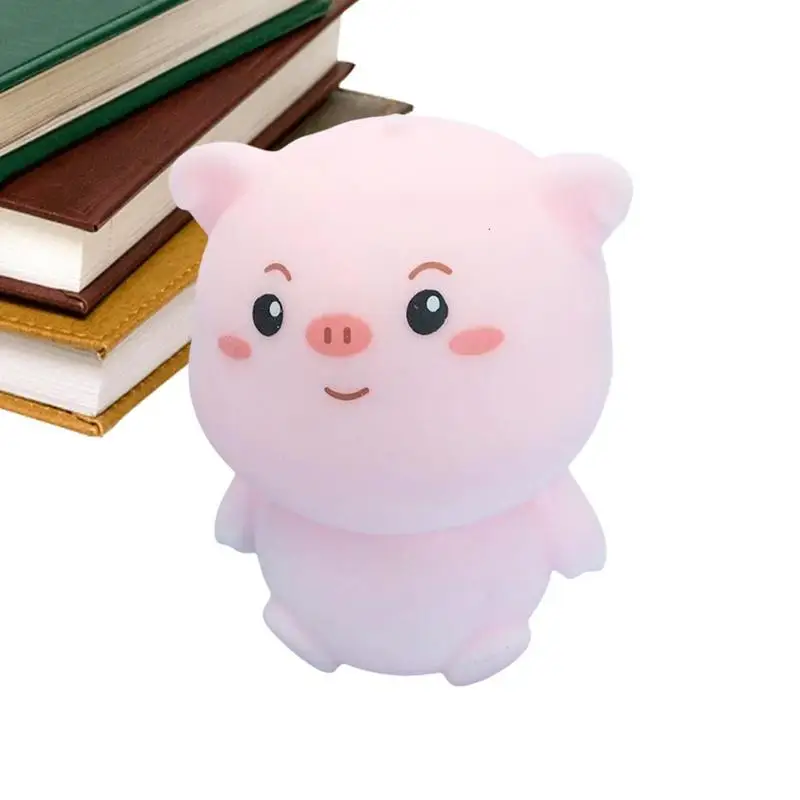 

Cartoon Pig Shape Squeeze Toy Mini Hands Exercising Toys Simulation Stress Relief Plaything For Adults Toddlers Kids