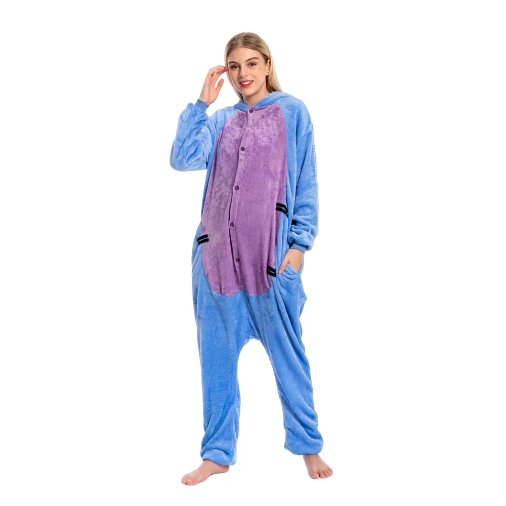 Мультяшные животные косплей Кигуруми Ослик комбинезоны пижамы комбинезон