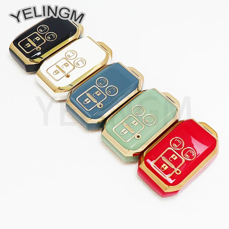 4-кнопочный гальванический чехол для автомобильного ключа из ТПУ Suzuki Spacia MK53S Jimny