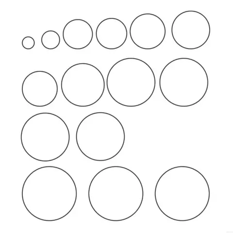 Набор из 30 квадратных ремней резиновые ремни шириной 1,2 мм для ремонта и технического обслуживания кассета 30-135 мм