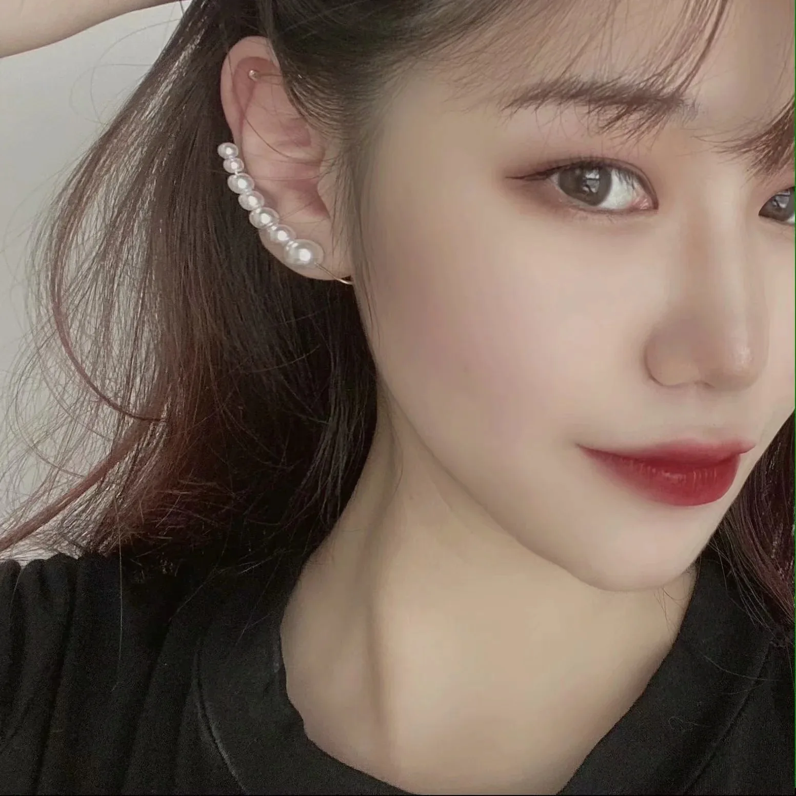 1 шт. серьги с одним жемчугом клипсы для ушей кисточки крючок без пирсинга женские