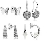 Женские серьги из серебра 925 пробы, с жемчугом