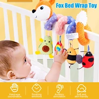 crib spiral toys baby stroller rattle car seat toys fox bed wrap toy spiral pram toys activity play center for toddlers newborn