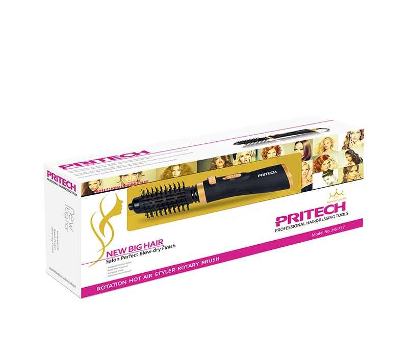 2 в 1 горячий расчесывающий вращающийся электрический утюжок для завивки и выпрямления, пушистый салонный фен-мультитул.