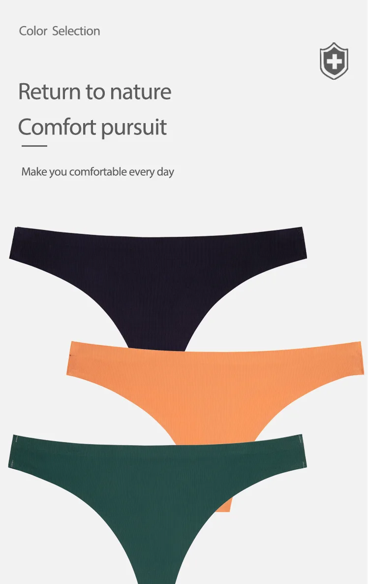 

3-piece set, women's thong, cotton high quality panties