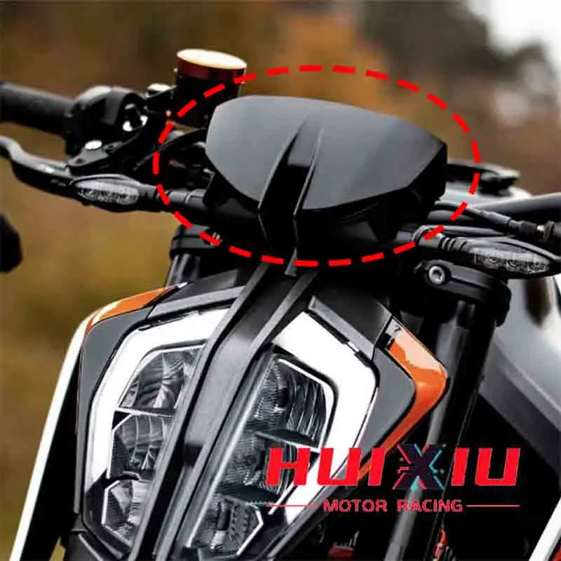 

Fit For DUKE 790 890 R 2017 2018 2019 2020 2021 2022 2023 Dashboard Cover Sport Windshield Visor Black Windscreen