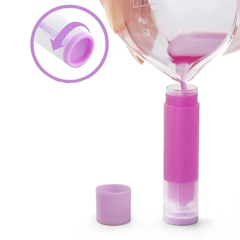 100 шт. пластиковые мини-контейнеры для бальзама губ 5 мл