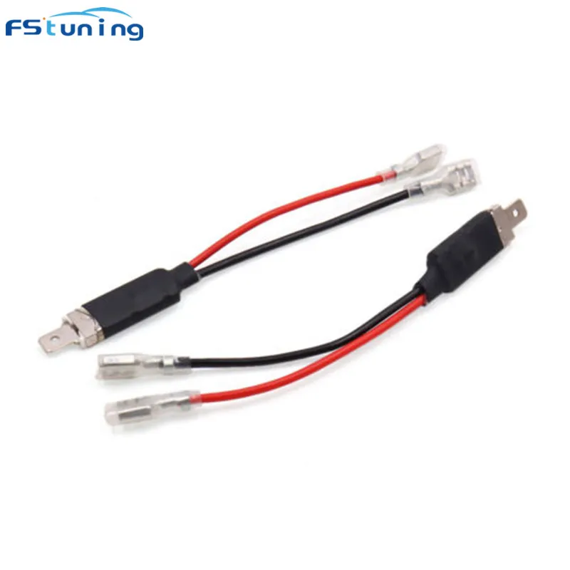 

FSTUNING 2PCS HID LED H1 Power Cable Conversion Harness Wire H1 Plugs Electricity Power Cables Adapter Connectors H1 Socket