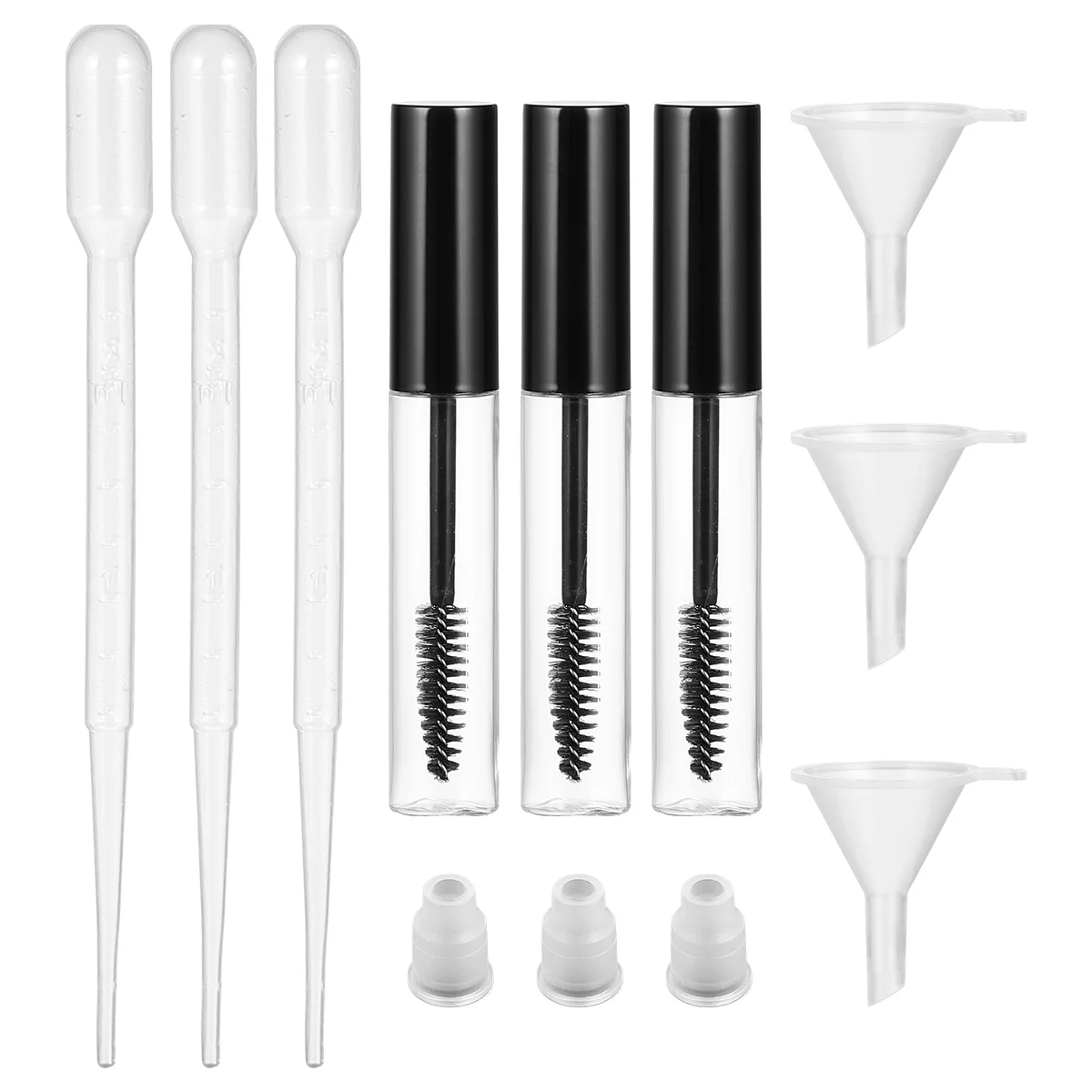 

Mascara Tube Bottle Empty Eyelash Container Lip Cream Wand Eyeliner Travel Refillable Gloss Toiletries Eyelashes Diy Tubes
